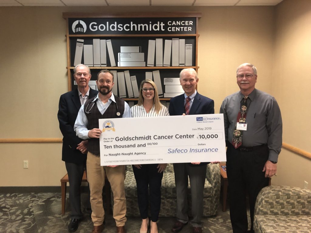 Naught-Naught and Goldschmidt Cancer Center check presentation