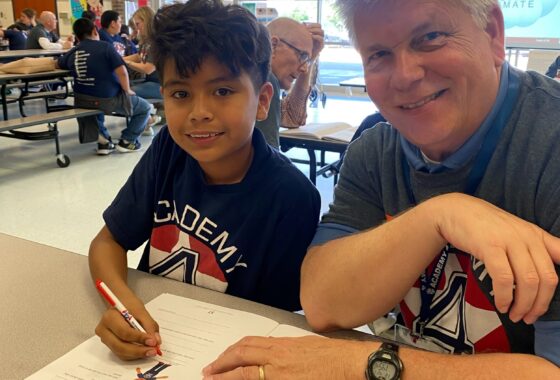 Mentorship makes the future bright for fourth graders