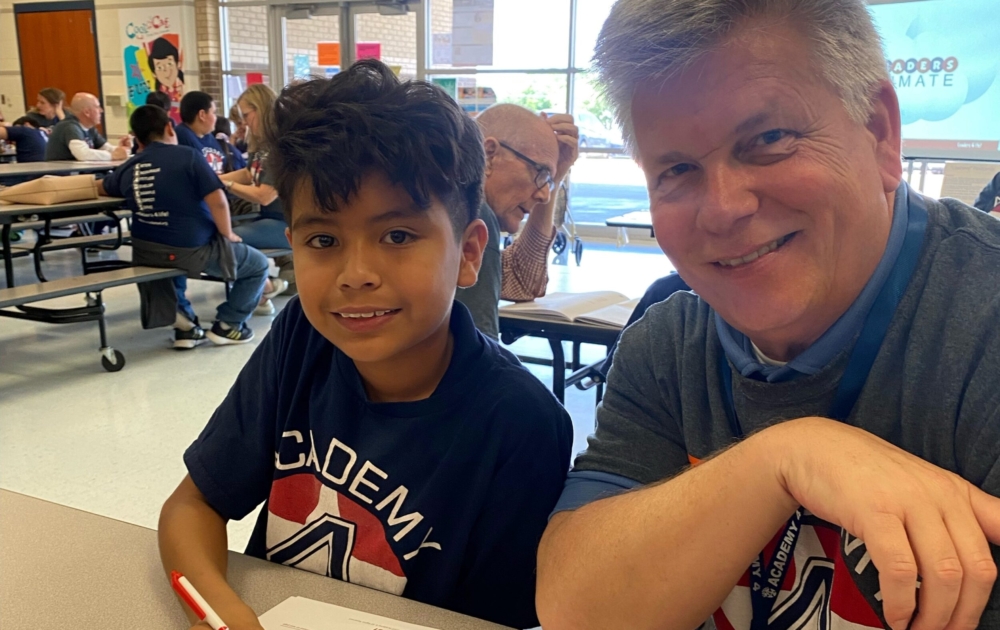 Mentorship makes the future bright for fourth graders